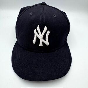 NY Yankees Navy Baseball Hat 2000 Subway Series New Era Wool Fitted SZ 7 5/8 VTG